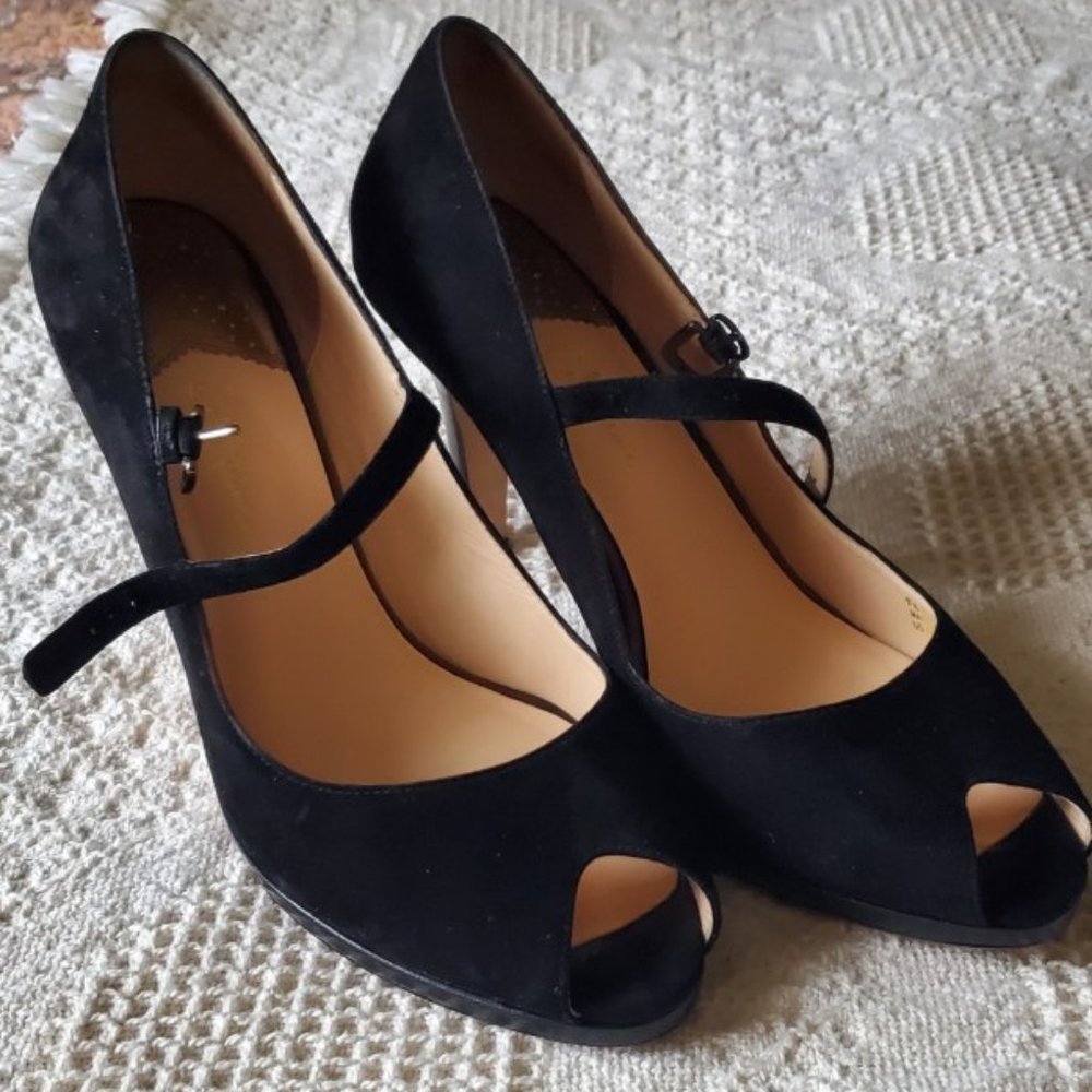 Cole Haan peep toe pumps